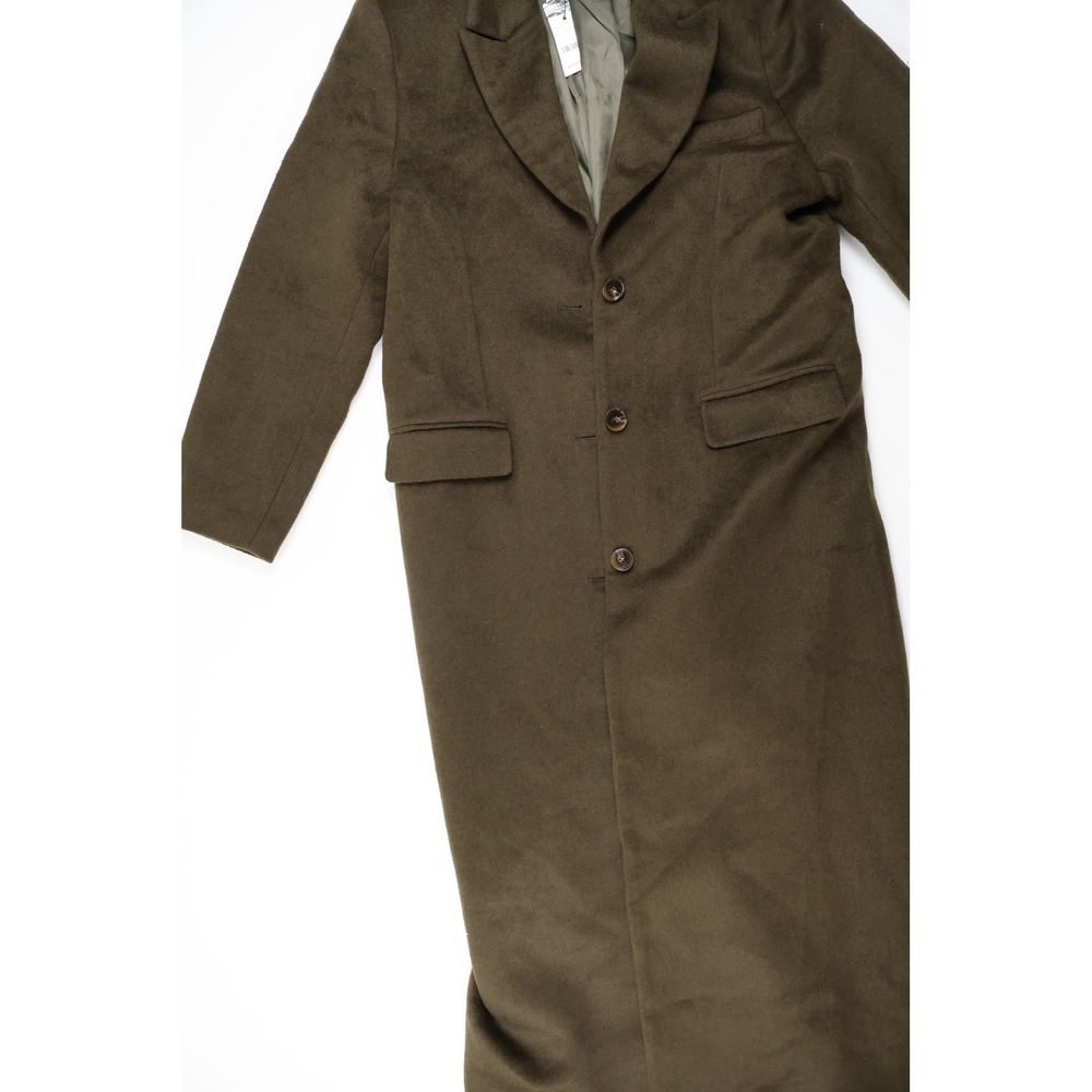 Nakedvice Overcoat The Isla Coat Olive Green Small NWT $395